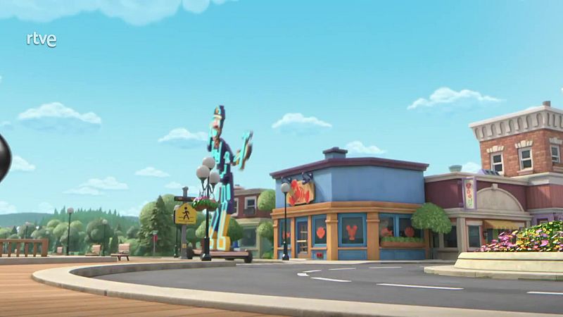 El equipo construye un cartel de Sierra Sparkle - Equipo Rubble | Ver