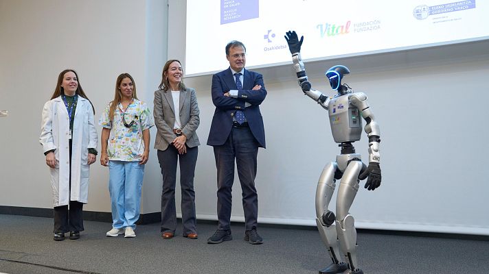 Telenorte - País Vasco - Osakidetza presenta un robot que mejorará la estancia de niños hospitalizados en Txagorritxu
