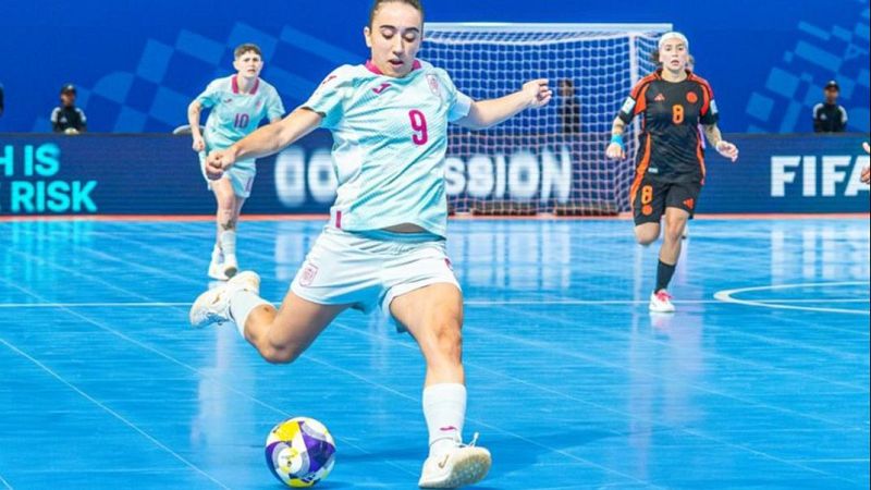 Espaa sella su pase a cuartos ante Colombia con una nueva goleada