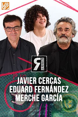 La Revuelta en lengua de signos - Javier Cercas, Eduard Fernández y Merche García en Lengua de signos