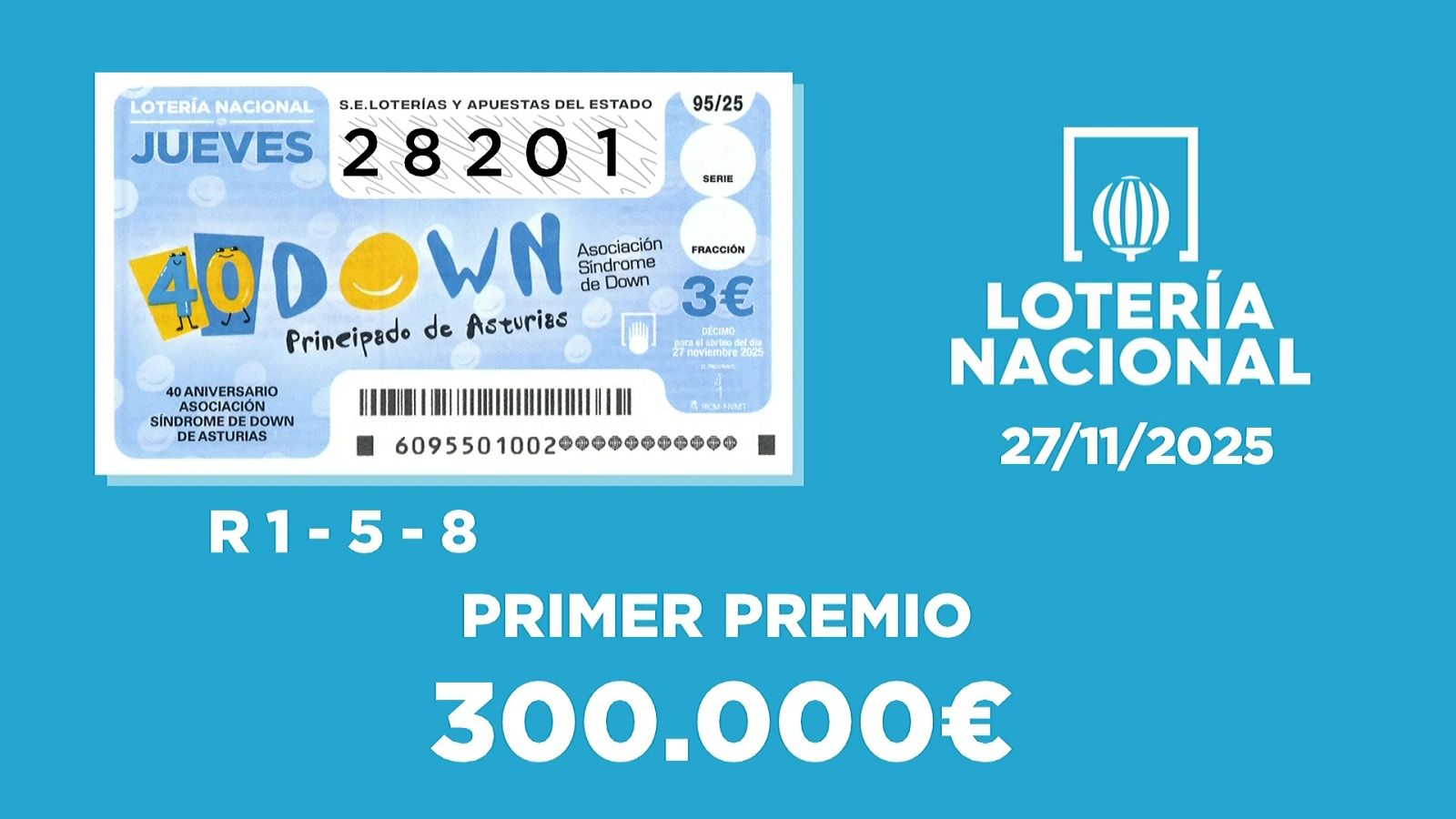 Sorteo de la Lotería Nacional del 27/11/2025 - Ver ahora