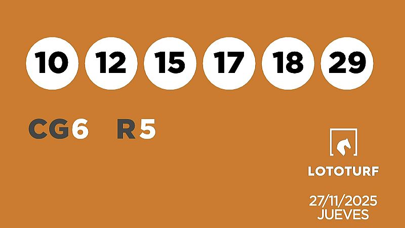Sorteo de la Lotera Lototurf del 27/11/2025 - Ver ahora