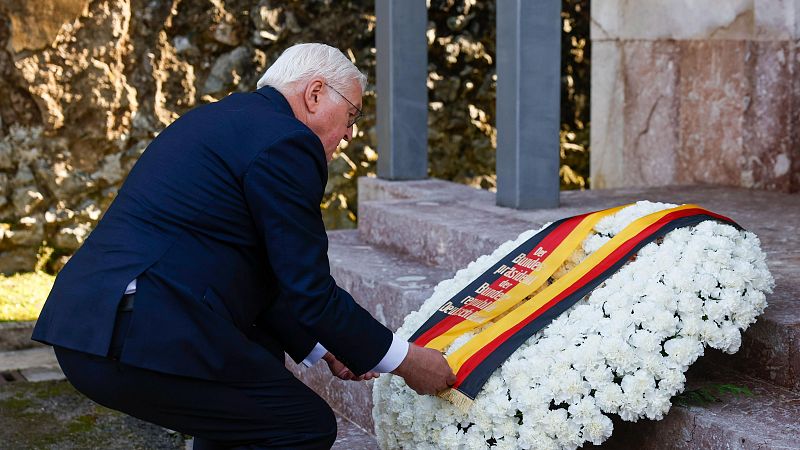 El presidente de Alemania rinde homenaje a las víctimas del bombardeo de Gernika | RTVE Play | Ver ahora