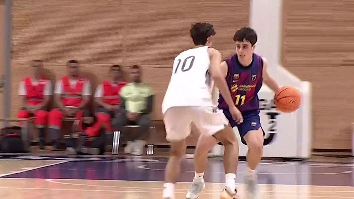 Baloncesto en RTVE - Liga U22. 8ª jornada: Real Madrid - Barça Atlétic. Resumen