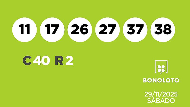 Sorteo de la Lotería Bonoloto del 29/11/2025 - Ver ahora