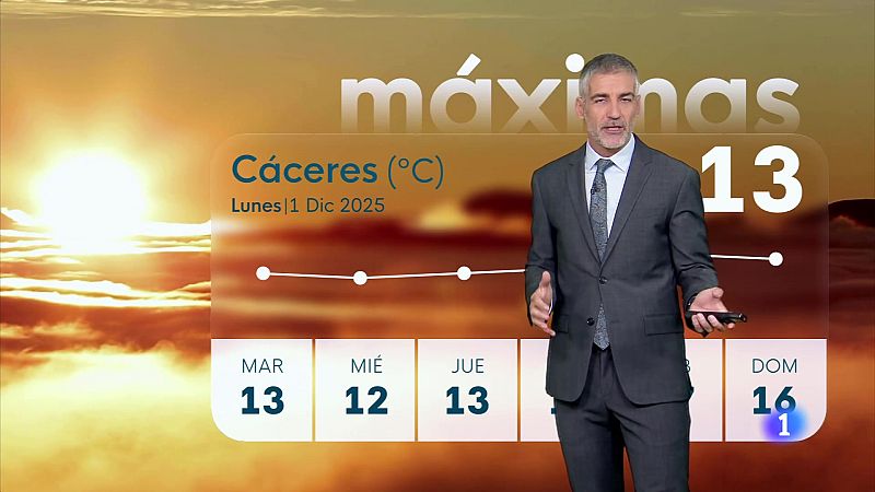 El tiempo en Extremadura - 01/12/2025