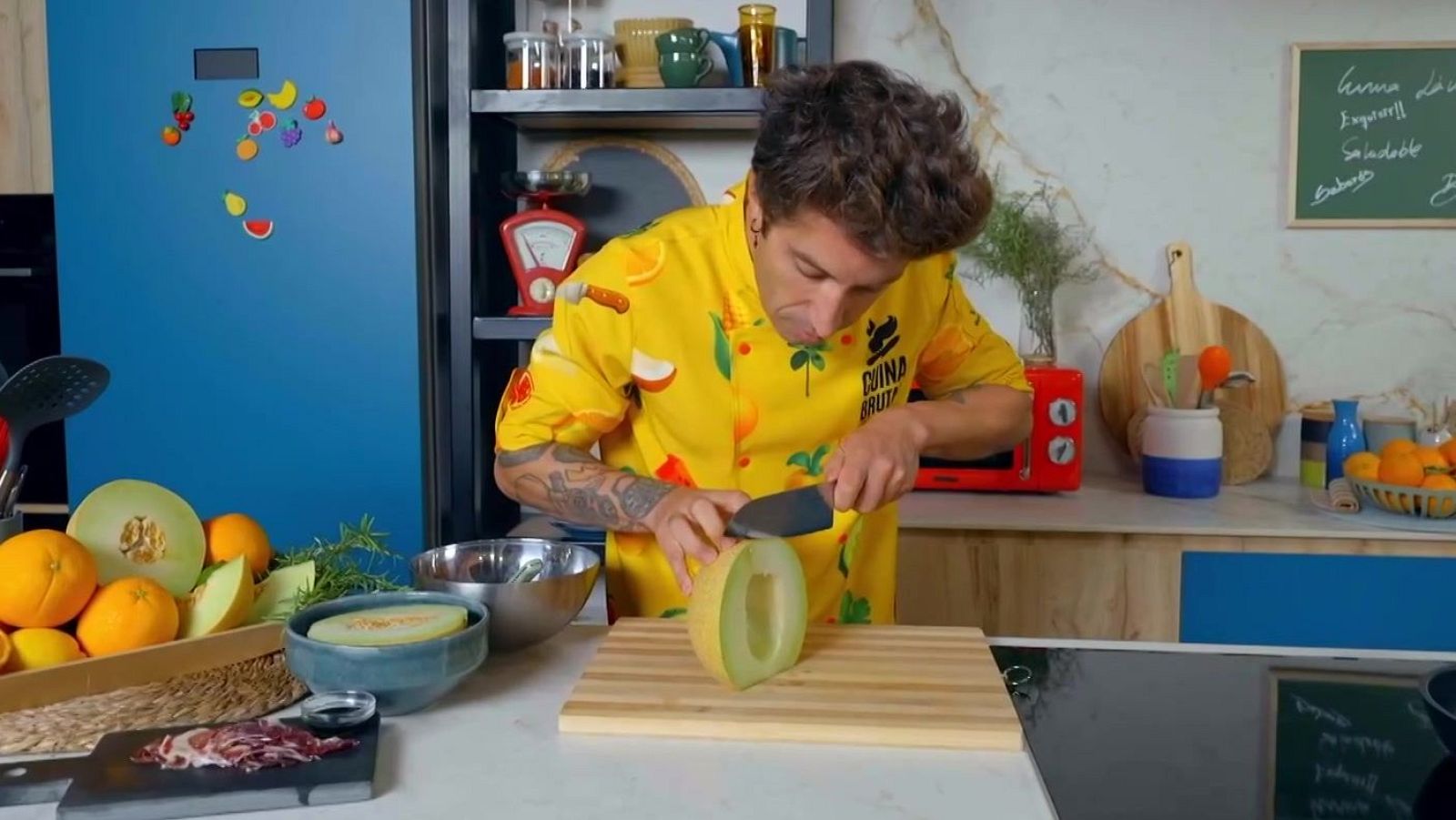 Carpaccio de meló amb pernil cruixent - Cuina brutal - Cuina Brutal | Veure