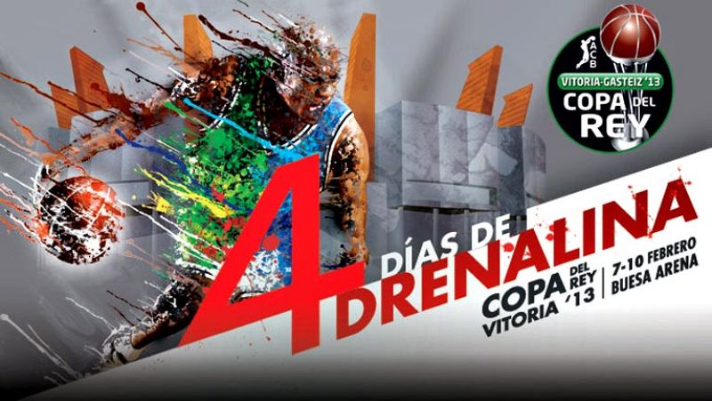 La Copa del Rey de baloncesto se juega en La 1, TVE-HD y RTVE.es. Del 7 al 10 de febrero, TVE ofrecerá los partidos más destacados de cada jornada. El jueves y viernes a las 19:00h., los cuartos en los que se medirán Real Madrid frente a FC Barcelona