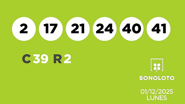 SELAE - Sorteo de la Lotería Bonoloto del 01/12/2025