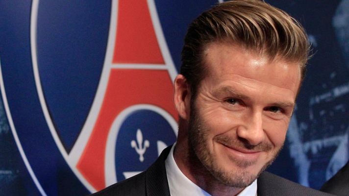 Telediario 1 - Gesto solidario de Beckham, pero también polémico