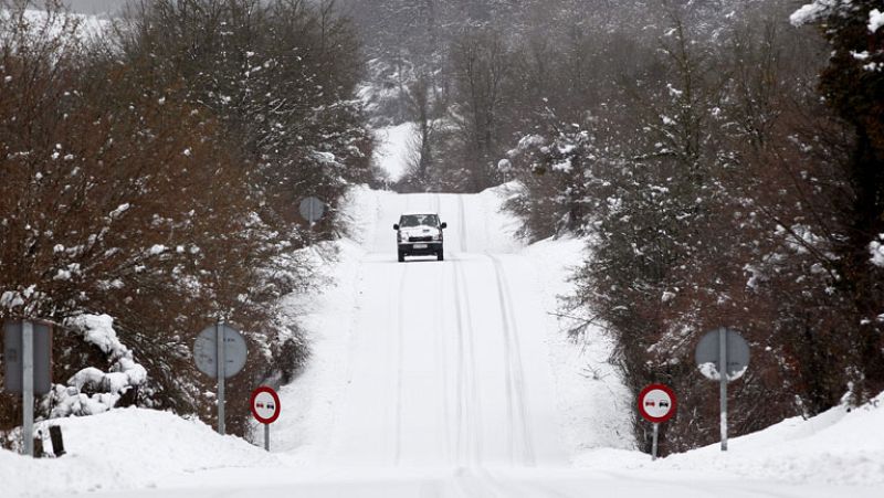 Nevadas en cotas relativamente bajas en el norte peninsular