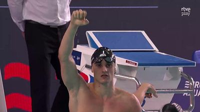 Carles Coll, campeón de Europa de los 200 braza en piscina corta