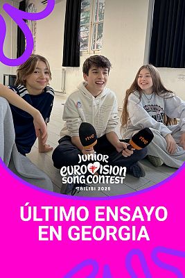 Último ensayo de Gonzalo Pinillos antes de subirse al escenario de Eurovisión Junior 2025