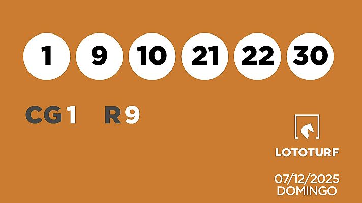 SELAE - Sorteo de Lotería Lototurf: 07/12/2025