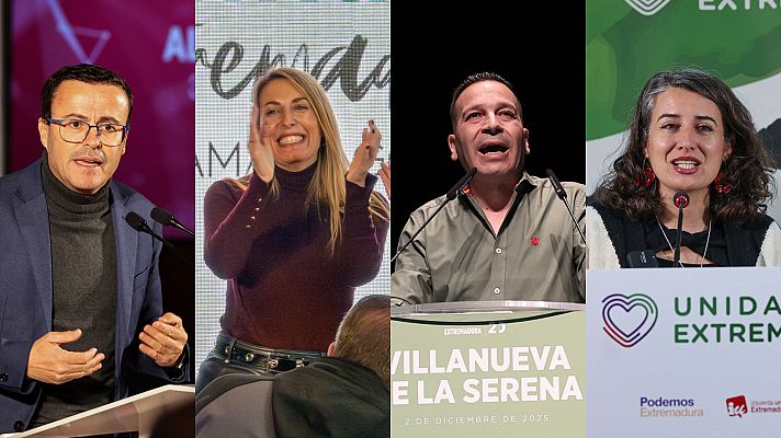 Telediario 2 - El PP vuelve a criticar el "machismo" de Vox y Unidas por Extremadura alerta de un bloqueo en la región