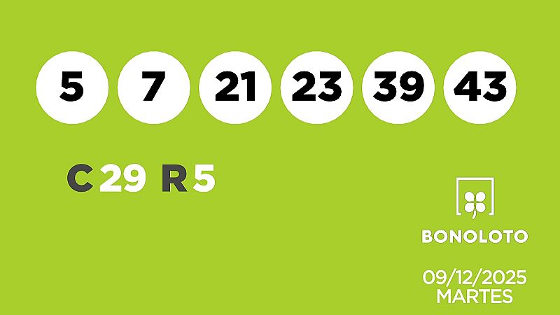 Sorteo de la Loter�a Bonoloto y Euromillones del 09/12/2025 - Ver ahora