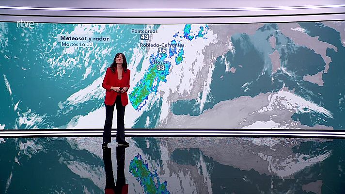 El tiempo - Rachas muy fuertes de viento en el área cantábrica y en Galicia