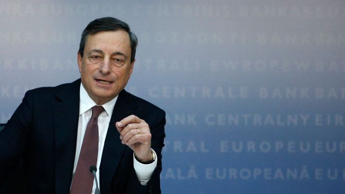 Telediario 1 - Draghi sobre el euro
