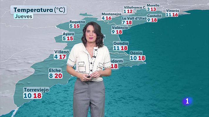 L'informatiu - Comunitat Valenciana - El tiempo en la Comunitat Valenciana 10/12/25