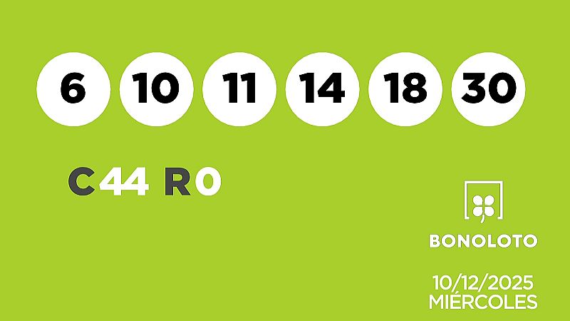 Sorteo de la Lotería Bonoloto del 10/12/2025 - Ver ahora