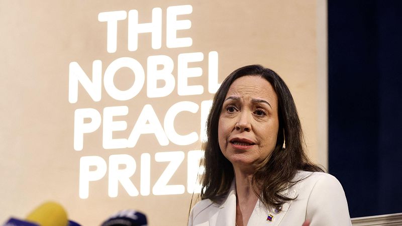 María Corina Machado reaparece en Oslo tras el Nobel - Telediario 1 | Ver
