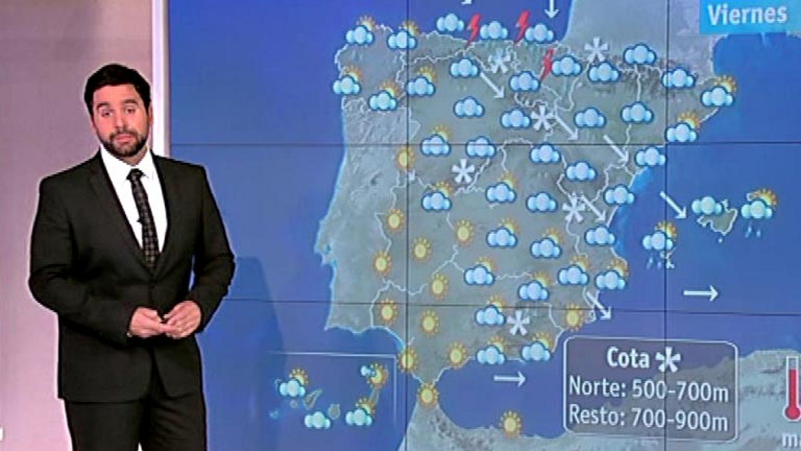 Un temporal trae nieve y lluvia para el fin de semana