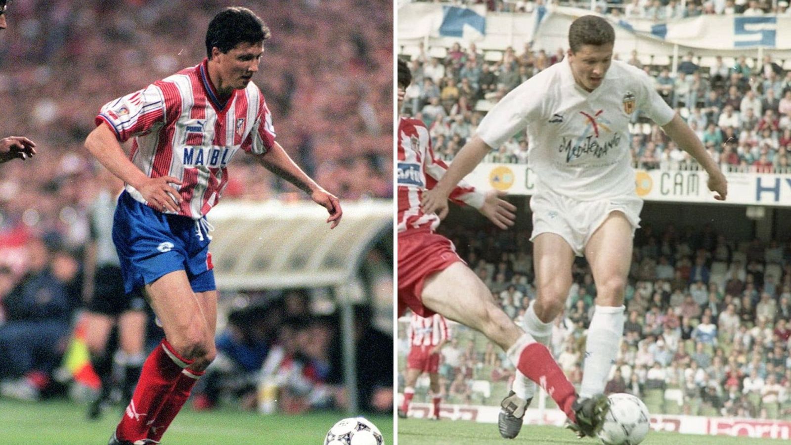 Golazos de Lubo Penev con el Valencia y el Atlético de Madrid - Fútbol | Ver