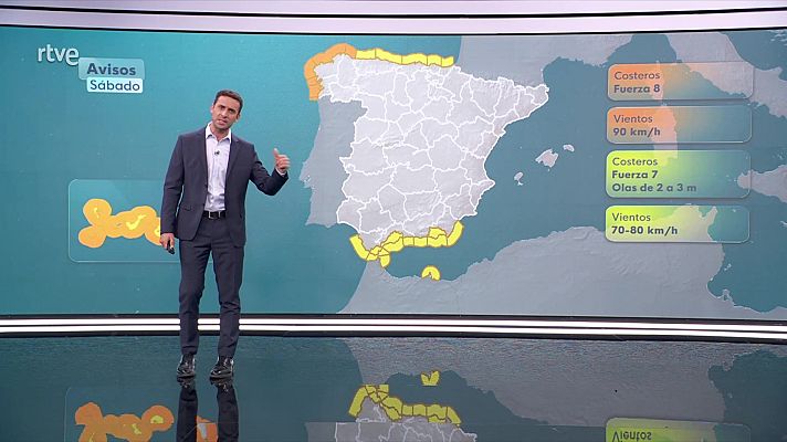 El tiempo - Rachas muy fuertes de viento de componente norte en las islas Canarias