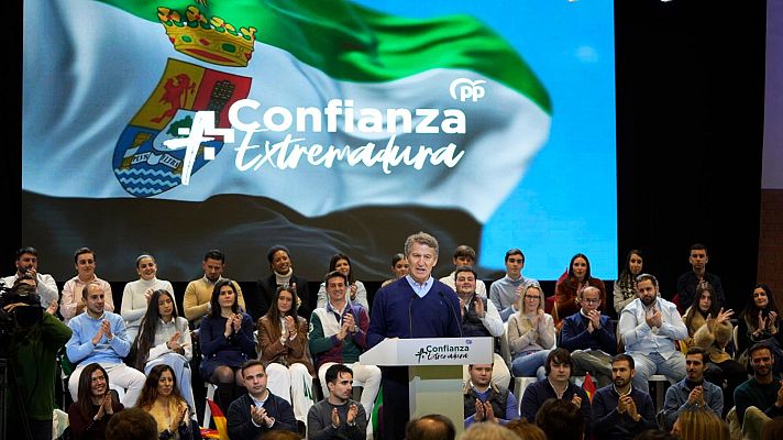 Telediario Fin de Semana - Los casos de acoso en el PSOE irrumpen en la campaña electoral extremeña