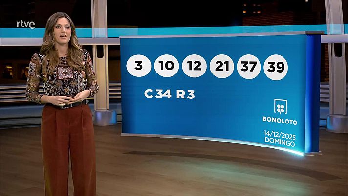 Loterías - Sorteo de la Bonoloto y El Gordo de la Primitiva del 14/12/2025