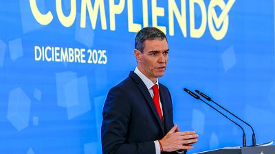 Pedro Sánchez hace balance de fin de año en rueda de prensa
