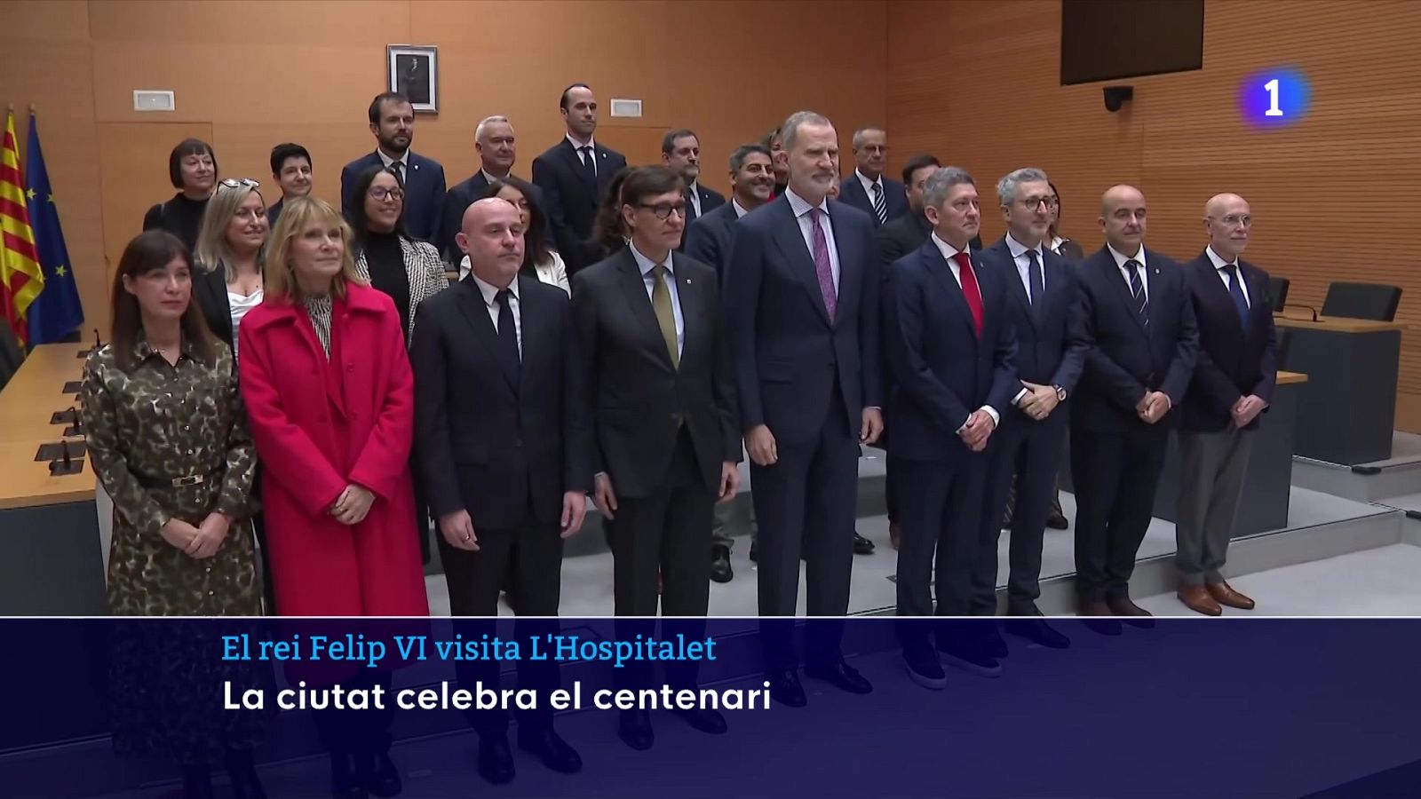 Felip VI visita l’Hospitalet en el centenari com a ciutat