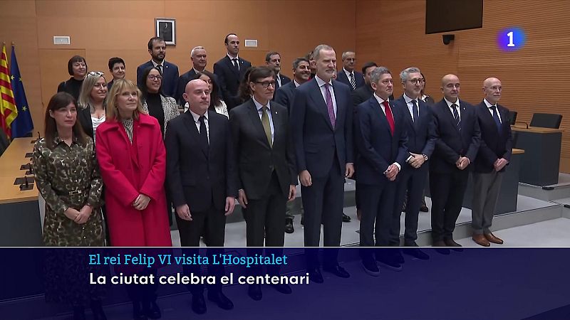 Felip VI visita l’Hospitalet en el centenari com a ciutat