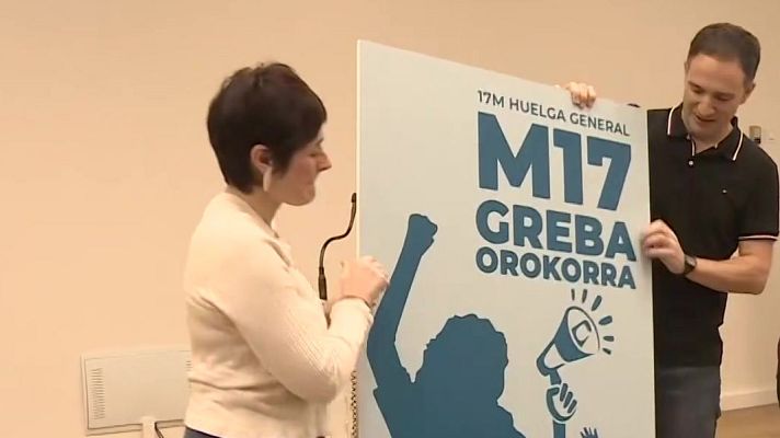 Telenorte - País Vasco - Los sindicatos nacionalistas convocan huelga general el 17 de Marzo por un SMI vasco