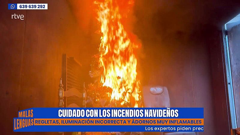 Cuidado con los incendios navideños