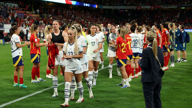 España hace pasillo a Suiza en la Eurocopa 2025 - Eurocopa | Ver