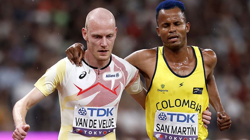 Gesto de deportividad en el Mundial con un atleta lesionado - Atletismo | Ver