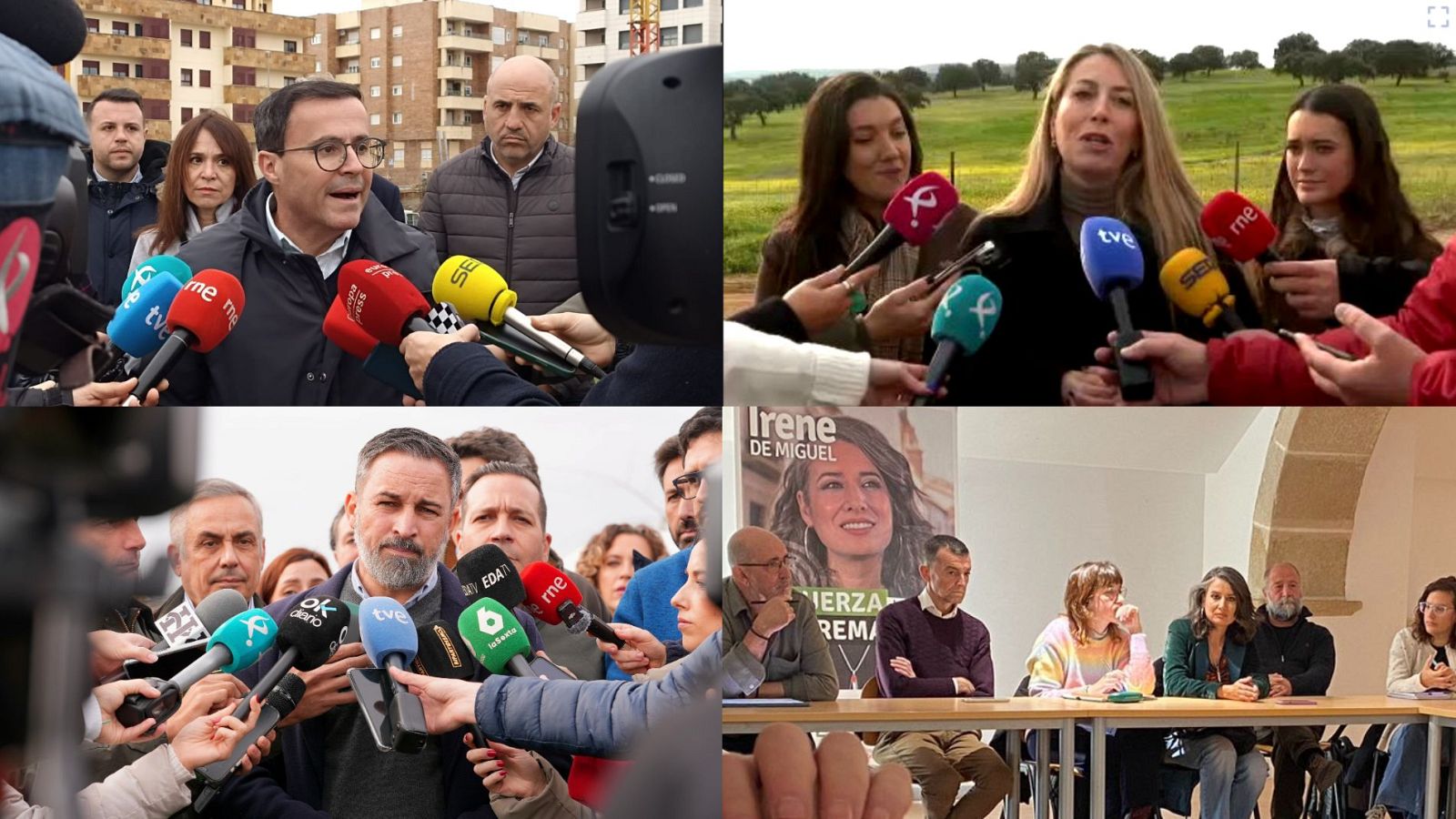 Recta final de campaña en Extremadura, con los últimos sondeos que dan la victoria al PP