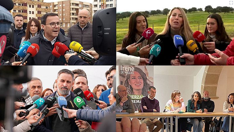 Recta final de campaña en Extremadura, con los últimos sondeos que dan la victoria al PP