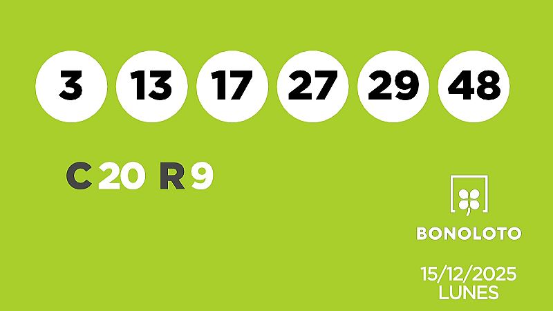 Sorteo de la Loter�a Bonoloto del 15/12/2025 - Ver ahora