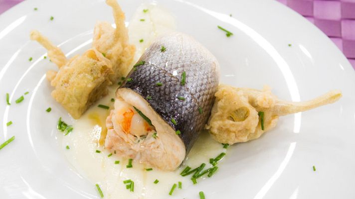 RTVE Cocina - Delicia de lubina con crema de pata