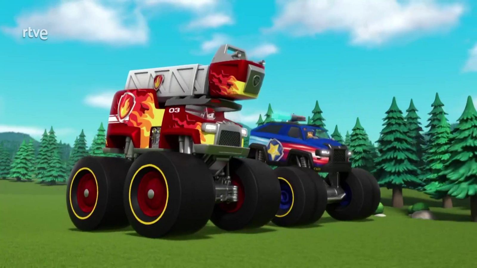 Rescate sobre ruedas: La patrulla salva el monster truck a la fuga - La patrulla canina | Ver