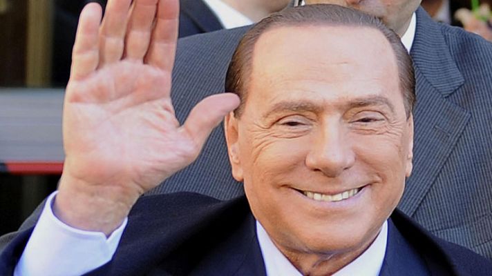 Telediario 1 - Silvio Berlusconi no tiene que enfrentarse a ningún juicio hasta después de las elecciones