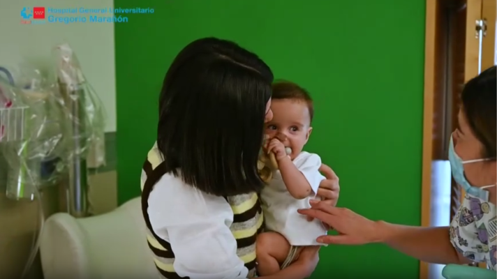 Telediario 1 - Se realiza en España el primer trasplante parcial de corazón en Europa a una bebé menor de un año