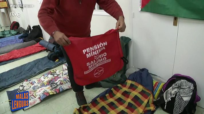 Malas lenguas - Encierro de pensionistas en protesta por las pensiones más bajas