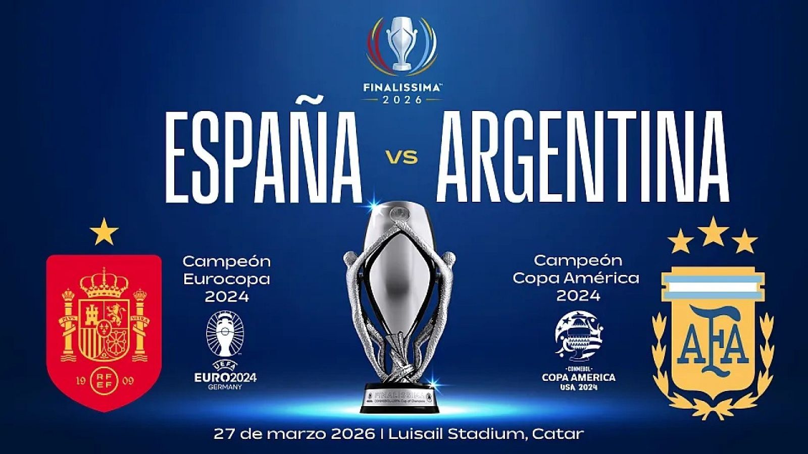 Finalíssima: España - Argentina se medirán el 27 de marzo en Catar - Fútbol | Ver