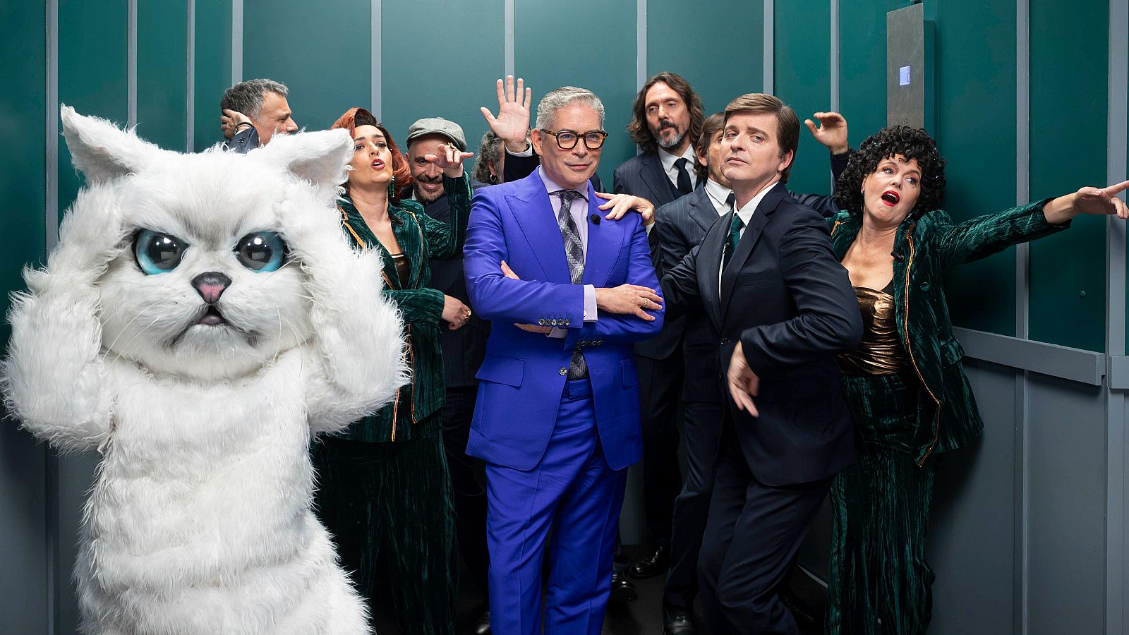 En el ascensor del Late Xou con Boris Izaguirre