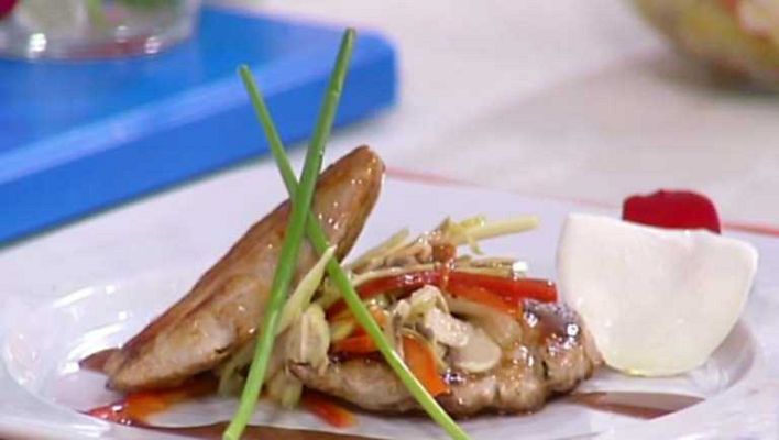 Cocina con Sergio - Solomillo de cerdo con ensalada