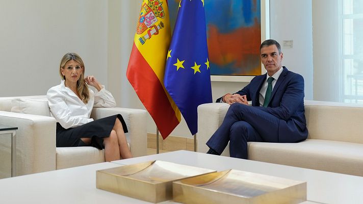 Telediario 1 - El PSOE valora positivamente la reunión con Sumar, que dice que ha acabado "sin avances"