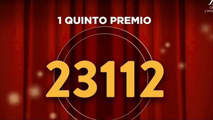 Loterías - El 23.112, primer quinto premio de la Lotería de Navidad 2025